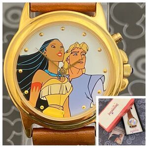 Vintage Disney Pocahontas Musical Swiss Quartz Watch Plays “Colors of the Wind”